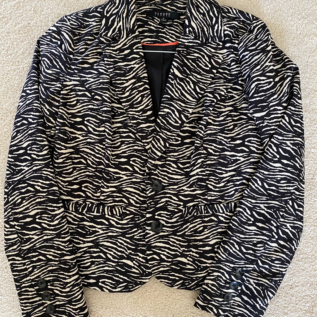 Zebra Pattern Blazer